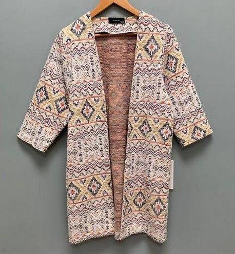 Reserved  Jacquard Bohemian Kimono Jacket XS