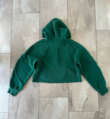 Lululemon Scuba Oversized Half-Zip Hoodie in Everglade Green