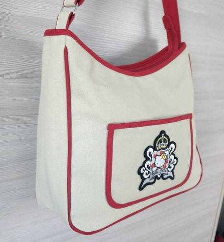 Sanrio  Royal Crown Hello Kitty Patch Messenger Shoulder Crossbody Canvas Bag