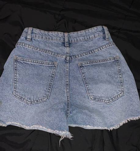 Mom High Waisted Jean Shorts Blue Size 2