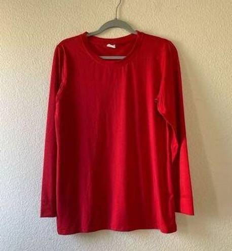 Zyia  Active womens xl Red Chill Long T long sleeve breathable quick dry