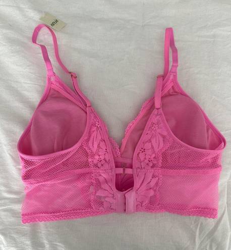 Aerie NWT  Hibiscus Lace Padded Longline Bralette Size M