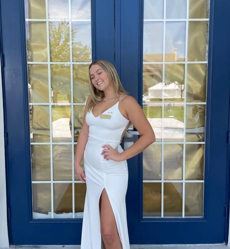 B Darlin White Maxi Dress 