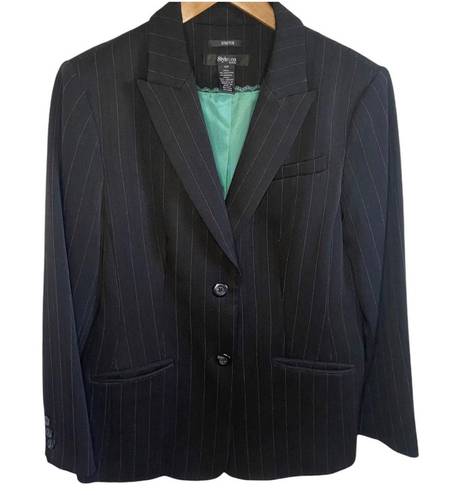 Style & Co pin stripe black blazer