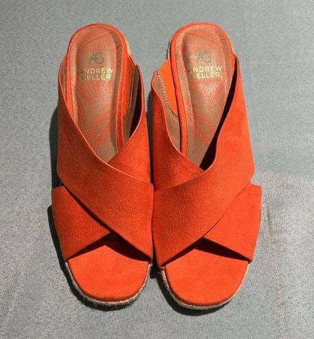 Andrew Geller  Kimber Wedge Sandals Size 7.5 B33