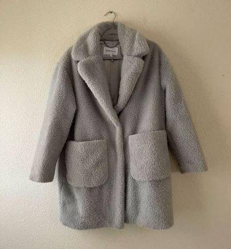 BCBGeneration  faux fur oversize coat size small