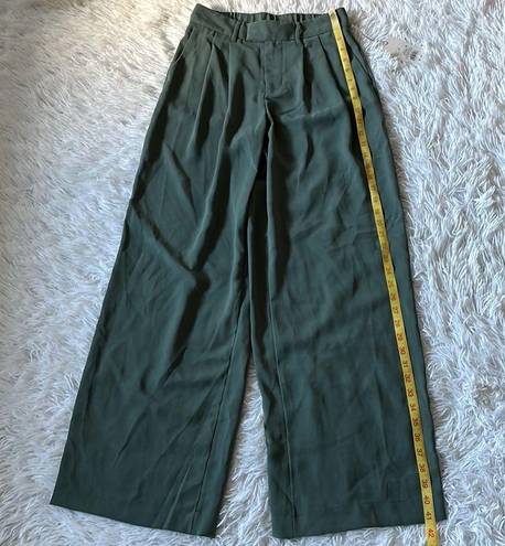 A New Day  Women's High-Rise Wide Leg Fluid Pants grassy Glen size 2