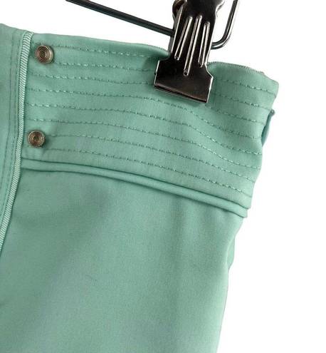 Catherine Malandrino  Mint Green Side Zip A-Line Pencil Skirt Size 4 New