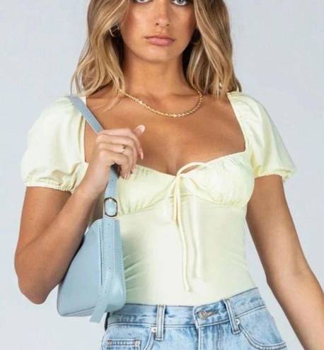 Princess Polly Yellow Bodysuit