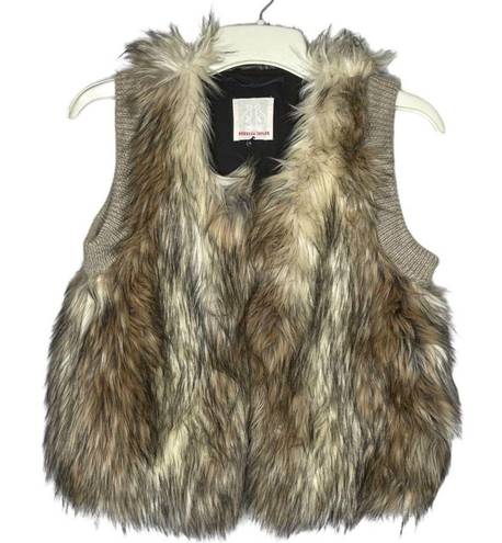 Rebecca Taylor  Alpaca Wool Blend Fur Vest