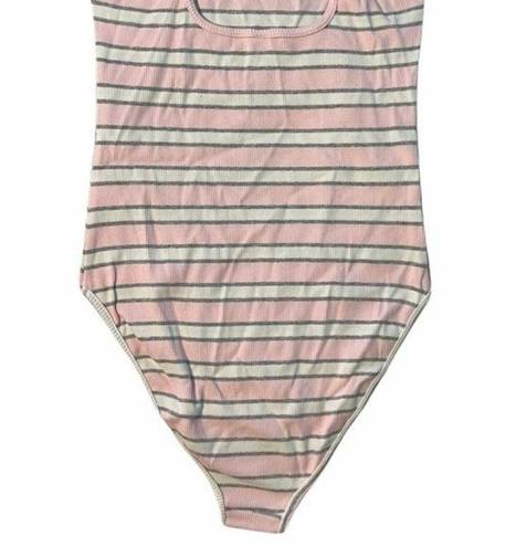 American Apparel NEW  Striped Bodysuit