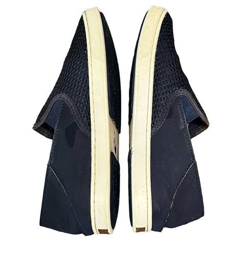 Olukai  Pehuea Shoes Womens Size 8.5 Navy Blue Mesh Drop In Heel Classic Slip On