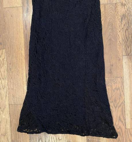 Angie Black Lace Maxi Dress Size Small