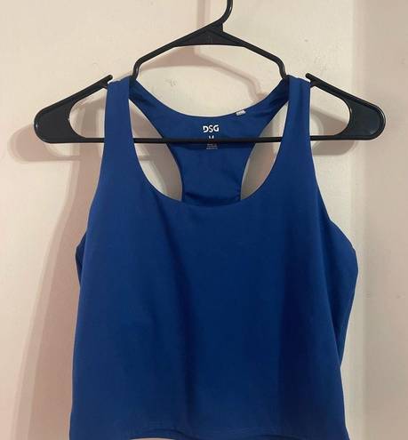 DSG blue athletic top with built in bra size M Size M