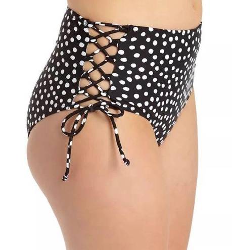 California Waves  Lace-up High-Waist Swim Bottom