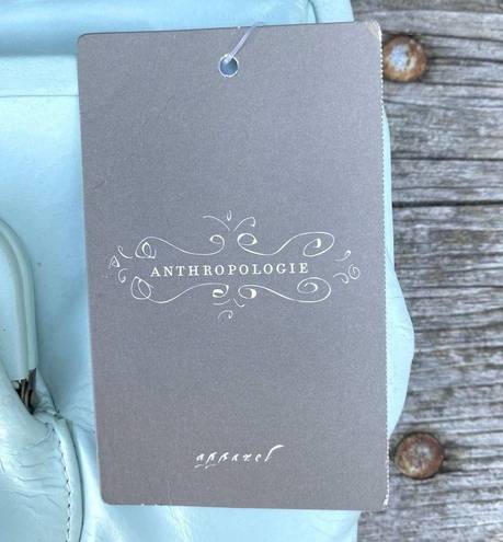 Anthropologie  Nest Turquoise Blue 4 Compartment Kiss Lock Clutch/Organizer NWT