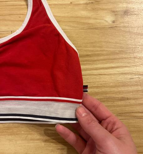 Tommy Hilfiger Red  Cotton Lounge Bralette