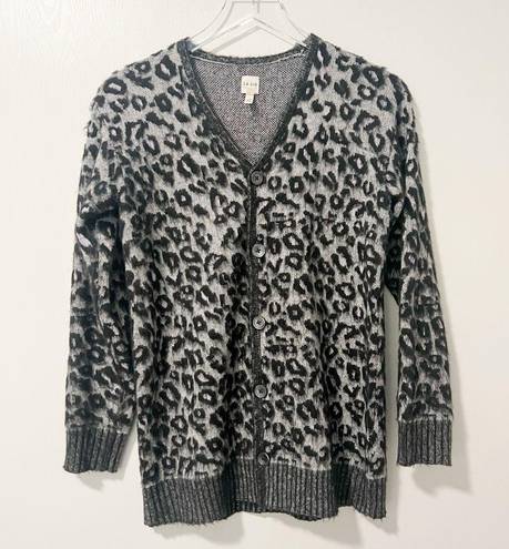 Rebecca Taylor LA VIE by  Leopard Cardigan Sweater