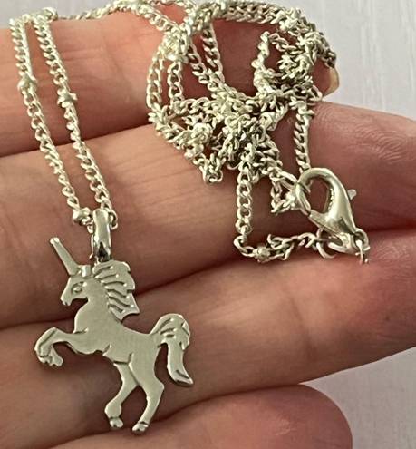 Nordstrom Silver Polished & Dipped Unicorn /925 Chain