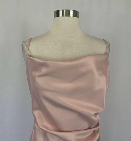 Laundry by Shelli Segal  Women's Formal Dress Size 12 Pink Satin Sleeveless Gown