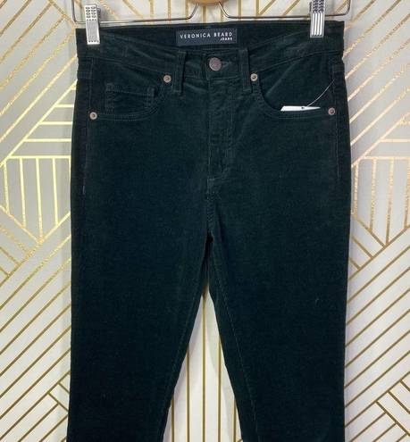 Veronica Beard  Kate 10” Skinny Corduroy Jeans in Forest Green Size US 24