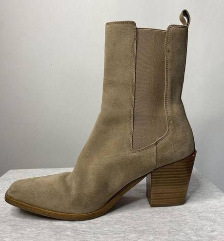 Krass&co Thursday Boot  Soho Heeled Chelsea Boots Women's 8 Sand Tan Suede Classic