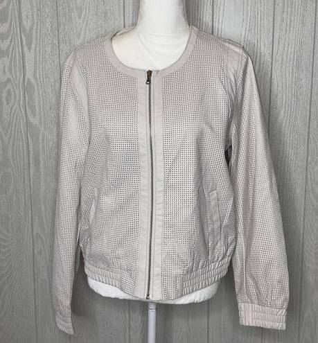 Bagatelle  faux leather bomber jacket  white