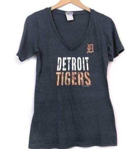 Genuine Merchandise MLB  Blue Logo Detroit Tigers Graphic Baseball Tee sz Large L