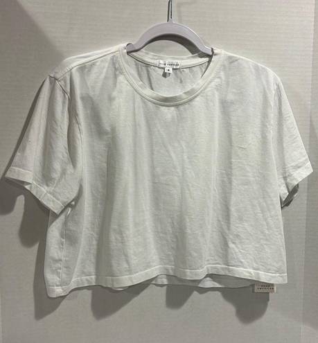 Good American NWT  Women's Cotton Cropped Tee Size 2.