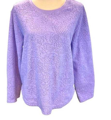 Oscar de la Renta  lavender lounge top size L