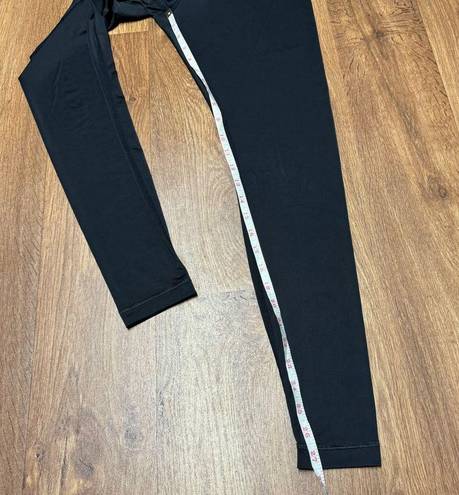 Lands'End  Womens Solid Black Base Layer Pull On Legging Pants Stretch Size XS