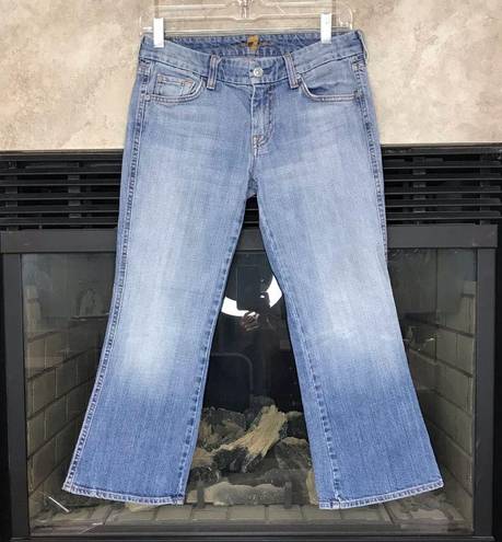 7 For All Mankind  cropped jeans size 28 womens blue denim jeans