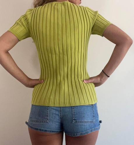 Prominence Citron Green Knit Top