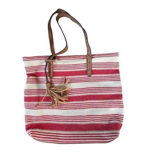 Bueno  handbag red striped shoulder bag