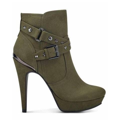 Guess GBG Los Angeles  Deeka Green Bootie Heels