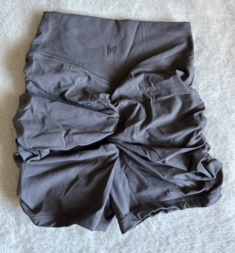 Meshki Charcoal Ruched Shorts