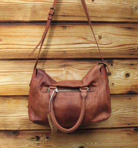 Krass&co NWT American Leather  Soft Leather Satchel Tote Shoulder Bag