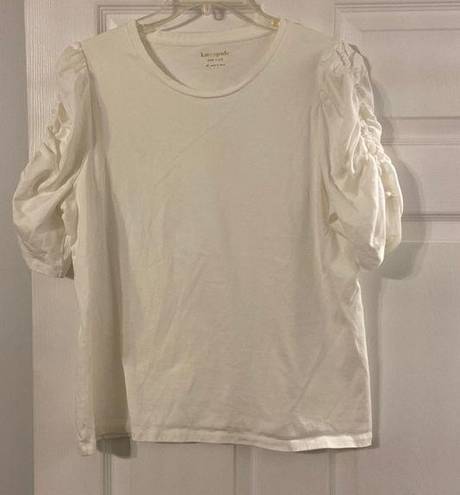 Kate Spade  New York Shirt size XL excellent condition color white length 24”