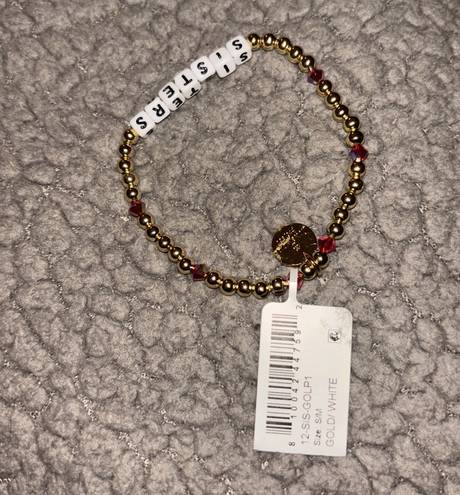 BaubleBar NWT Little Words Project - SISTERS Gold Filled and Crystal