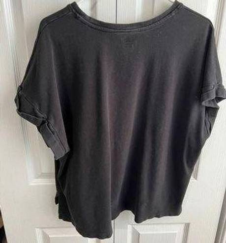 Avia cropped workout tee in black size XL