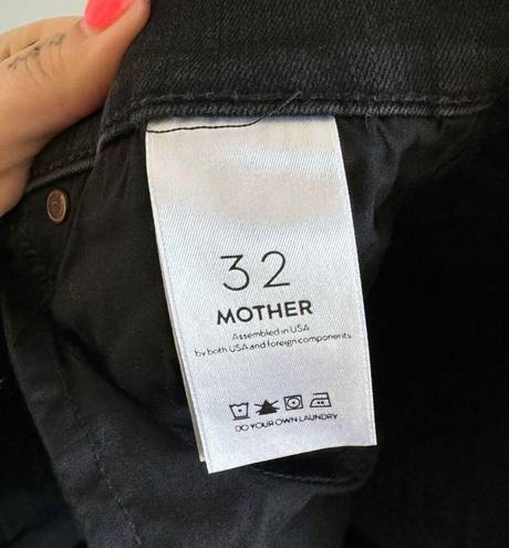 MOTHER Denim Mother The Stunner Zip Ankle Step Fray Jeans Not Guilty