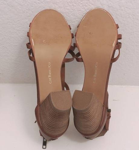 Krass&co GH Bass &  Leather Sandals Block Heel Size 9.5M, Retail $89