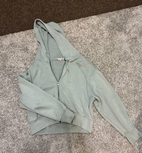 Hippie Rose Green Zip Up