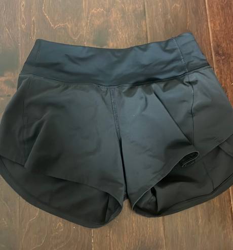 Lululemon Speed Up Shorts 4” In Black