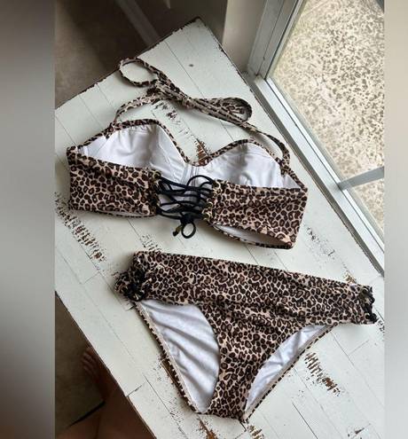 Victoria's Secret Victoria secret animal print leopard bikini set