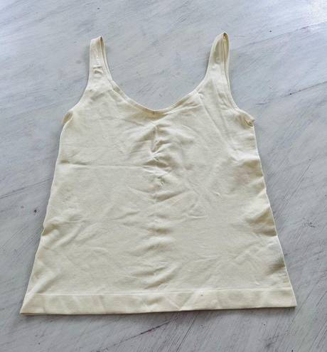 Anthropologie  Seamless Shaping Tank in Off White Size Large NWOT