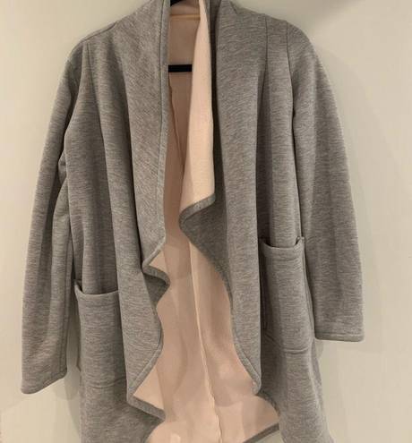 Fabletics  Grey/Pink Fleece Sweater Jacket