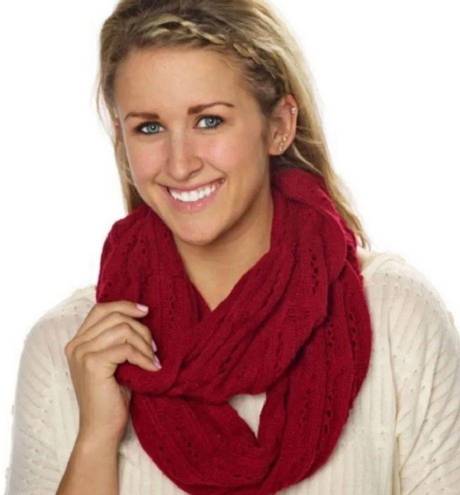 infinity Celeste Wool & Cashmere Blend Burgundy  Scarf