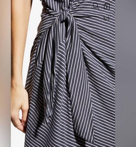 Vince  - Short Classic Stripe Side-Tie Dress | Small