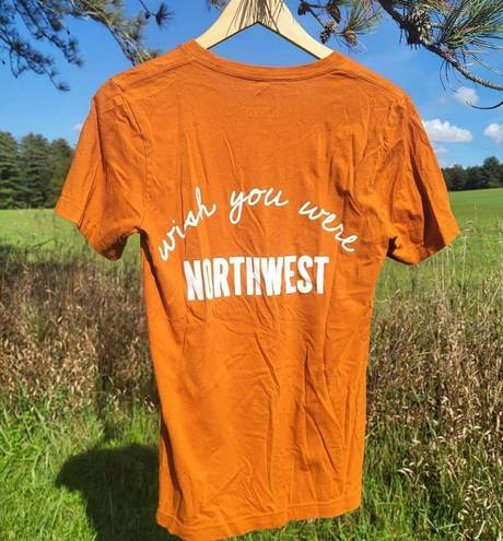  You Were Northwest Wish Tee in Orange Size Small